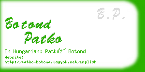 botond patko business card